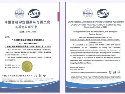 喜報 | 熱烈慶祝達(dá)博生物榮獲國家CNAS實驗室資質(zhì)認(rèn)證！